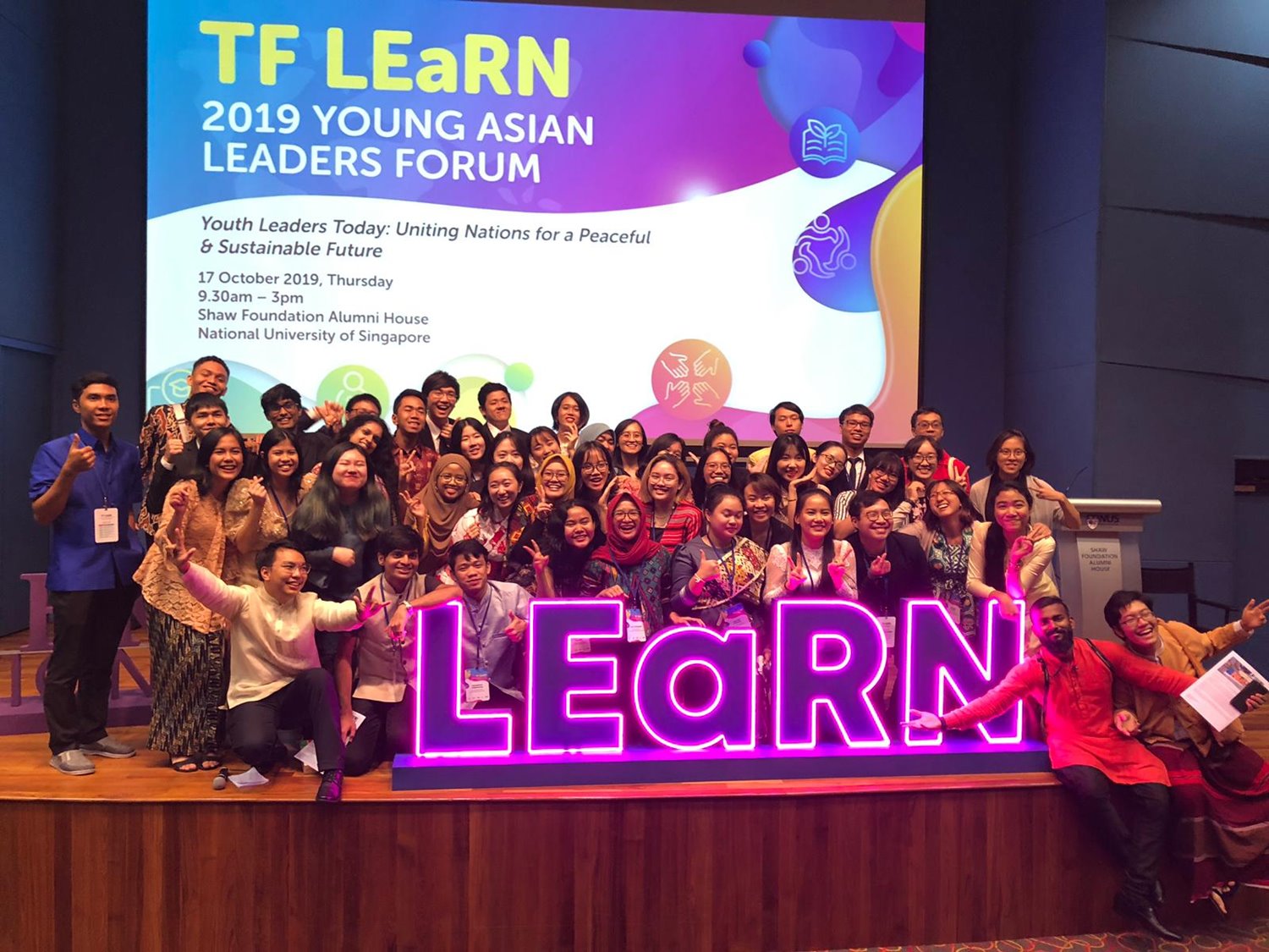 Sharing Learning Journeys at TF LEaRN 2019 Young Asian Leaders Forum