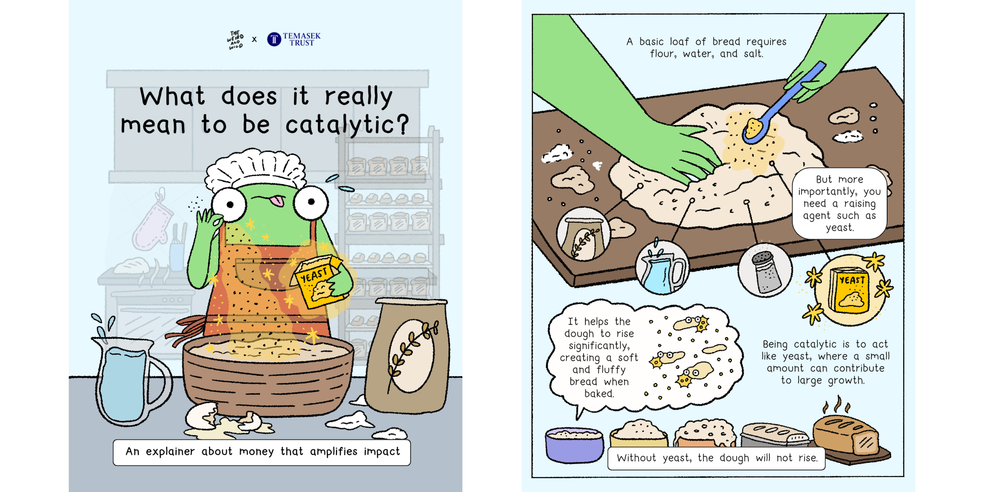 A basic loaf of bread requires flour, water, and salt. But more importantly, you need a raising agent such as yeast. Without yeast, the dough will not rise.